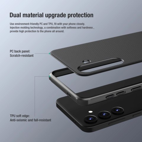 Etui Nillkin Super Frosted Shield Pro pancerne do Samsung Galaxy S24+ - niebieskie Etui Nillkin Super Frosted Shield Pro pancerne do Samsung Galaxy S24+ - niebieskie