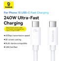 Kabel Baseus CB000066 USB-C - USB-C 240W PD 8K 60Hz 1m - biały