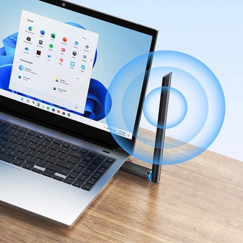 Karta sieciowa USB Baseus BS-OH171 150Mb/s - czarna Karta sieciowa USB Baseus BS-OH171 150Mb/s - czarna
