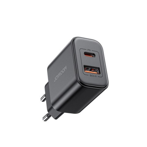Ładowarka EU Joyroom JR-TCF05 20W USB-A USB-C + kabel USB-C - czarna Ładowarka EU Joyroom JR-TCF05 20W USB-A USB-C + kabel USB-C - czarna