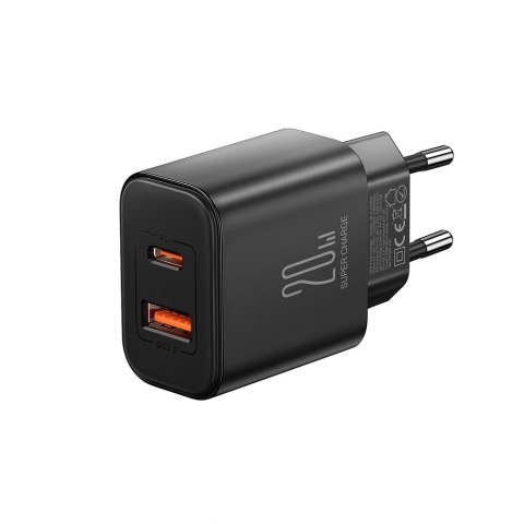 Ładowarka EU Joyroom JR-TCF05 20W USB-A USB-C + kabel USB-C - czarna Ładowarka EU Joyroom JR-TCF05 20W USB-A USB-C + kabel USB-C - czarna