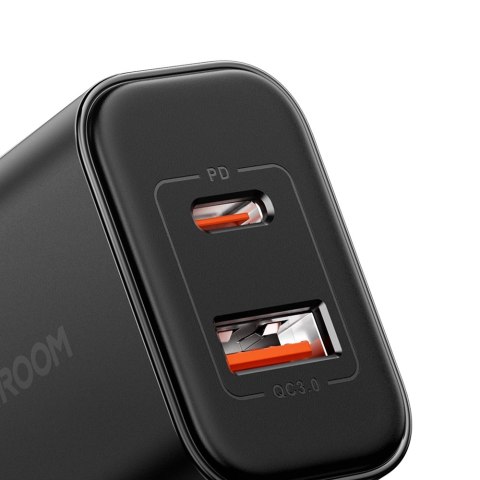 Ładowarka EU Joyroom JR-TCF05 20W USB-A USB-C + kabel USB-C - czarna Ładowarka EU Joyroom JR-TCF05 20W USB-A USB-C + kabel USB-C - czarna