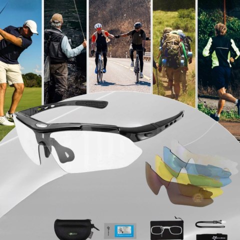 Okulary rowerowe Rockbros 10003 polaryzujące - czarne Okulary rowerowe Rockbros 10003 polaryzujące - czarne