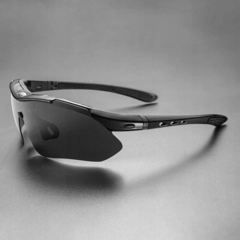 Okulary rowerowe Rockbros 10003 polaryzujące - czarne Okulary rowerowe Rockbros 10003 polaryzujące - czarne