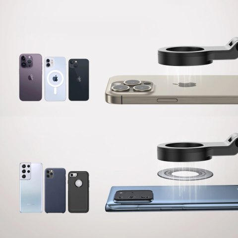 Uchwyt podróżny Joyroom JR-ZS365 na telefon magnetyczny - czarny Uchwyt podróżny Joyroom JR-ZS365 na telefon magnetyczny - czarny