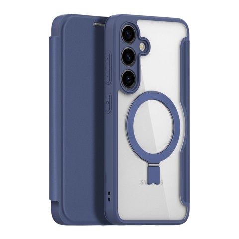 Etui Dux Ducis Skin X Pro na Samsung Galaxy S24+ z MagSafe, klapką i podstawką - niebieskie Etui Dux Ducis Skin X Pro na Samsung Galaxy S24+ z MagSafe, klapką i podstawką - niebieskie