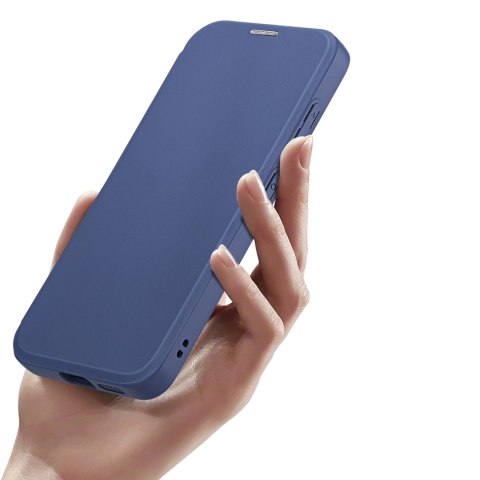 Etui Dux Ducis Skin X Pro na Samsung Galaxy S24+ z MagSafe, klapką i podstawką - niebieskie Etui Dux Ducis Skin X Pro na Samsung Galaxy S24+ z MagSafe, klapką i podstawką - niebieskie