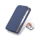 Etui Dux Ducis Skin X Pro na Samsung Galaxy S24+ z MagSafe, klapką i podstawką - niebieskie