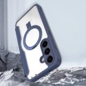 Etui Dux Ducis Skin X Pro na Samsung Galaxy S24+ z MagSafe, klapką i podstawką - niebieskie