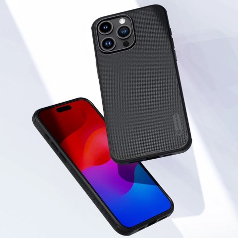 Etui Nillkin Super Frosted Shield Pro Magnetic Case na iPhone 15 Pro Max - czarne Etui Nillkin Super Frosted Shield Pro Magnetic Case na iPhone 15 Pro Max - czarne