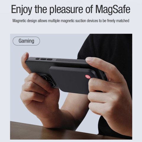 Etui Nillkin Super Frosted Shield Pro Magnetic Case na iPhone 15 Pro Max - czarne Etui Nillkin Super Frosted Shield Pro Magnetic Case na iPhone 15 Pro Max - czarne