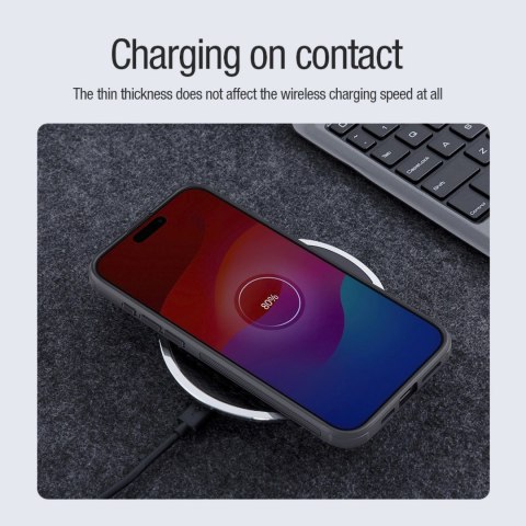 Etui Nillkin Super Frosted Shield Pro Magnetic Case na iPhone 15 Pro Max - czarne Etui Nillkin Super Frosted Shield Pro Magnetic Case na iPhone 15 Pro Max - czarne