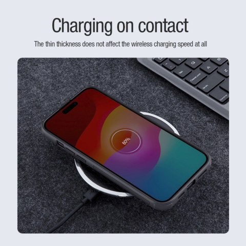 Etui Nillkin Super Frosted Shield Pro Magnetic Case na iPhone 15 - czarne Etui Nillkin Super Frosted Shield Pro Magnetic Case na iPhone 15 - czarne