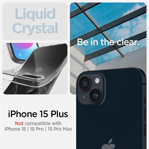 Etui Spigen Liquid Crystal na iPhone 15 Plus - przezroczyste Etui Spigen Liquid Crystal na iPhone 15 Plus - przezroczyste