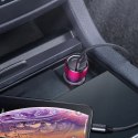Ładowarka samochodowa Baseus Magic Series PPS USB-C / USB-A 45W PD QC 5A - różowo-niebieska