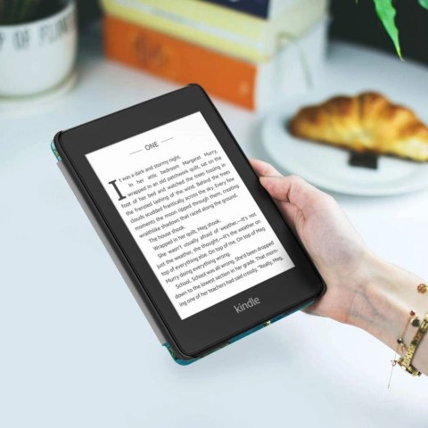 Etui Tech-Protect SmartCase na Kindle Paperwhite V / 5 / Signature Edition - niebieskie z kwiatami sakura Etui Tech-Protect SmartCase na Kindle Paperwhite V / 5 / Signature Edition - niebieskie z kwiatami sakura