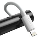 Kabel Baseus Simple Wisdom Lightning / USB-C 20W 1.5 m 2 szt. - biały