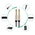 Kabel Ugreen AV128 10638 mono TS jack 6,35mm / jack 6,35mm 2m - szary