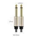 Kabel Ugreen AV128 10638 mono TS jack 6,35mm / jack 6,35mm 2m - szary