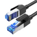 Kabel Ugreen NW153 Ethernet RJ45 Cat8 miedziany rdzeń 1.5m - czarny