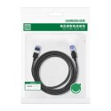 Kabel Ugreen NW153 Ethernet RJ45 Cat8 miedziany rdzeń 1.5m - czarny