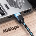 Kabel Ugreen NW153 Ethernet RJ45 Cat8 miedziany rdzeń 1.5m - czarny