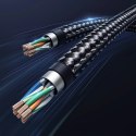 Kabel Ugreen NW153 Ethernet RJ45 Cat8 miedziany rdzeń 1.5m - czarny