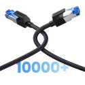 Kabel Ugreen NW153 Ethernet RJ45 Cat8 miedziany rdzeń 1.5m - czarny