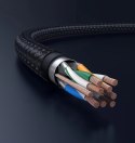 Kabel Ugreen NW153 Ethernet RJ45 Cat8 miedziany rdzeń 1.5m - czarny
