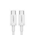 Kabel Ugreen US264 60518 USB-C / USB-C PD QC AFC 1m - biały