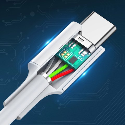 Kabel Ugreen US264 60518 USB-C / USB-C PD QC AFC 1m - biały Kabel Ugreen US264 60518 USB-C / USB-C PD QC AFC 1m - biały