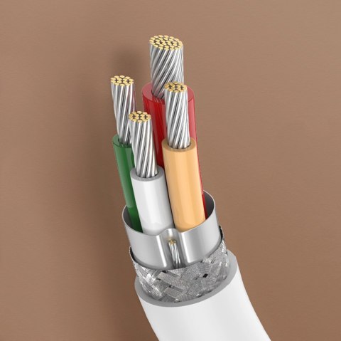 Kabel Ugreen US264 60518 USB-C / USB-C PD QC AFC 1m - biały Kabel Ugreen US264 60518 USB-C / USB-C PD QC AFC 1m - biały