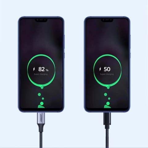 Kabel Ugreen US288 60127 USB-A / USB-C QC 3.0 3A 1.5m - szary Kabel Ugreen US288 60127 USB-A / USB-C QC 3.0 3A 1.5m - szary