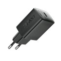 Ładowarka Acefast A104 sieciowa GaN USB-C PD SFC 25W - czarna