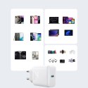 Ładowarka Joyroom JR-TCF24 sieciowa USB-C PD 30W QC SFC - biała + kabel USB-C 1m