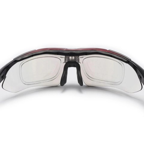 Okulary rowerowe Rockbros 10001 polaryzujące - czarno-czerwone Okulary rowerowe Rockbros 10001 polaryzujące - czarno-czerwone