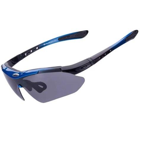 Okulary rowerowe Rockbros 10007 polaryzujące - czarno-niebieskie Okulary rowerowe Rockbros 10007 polaryzujące - czarno-niebieskie