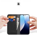 Etui Dux Ducis Hivo na iPhone 16 Pro Max z klapką i ochroną RFID - czarne