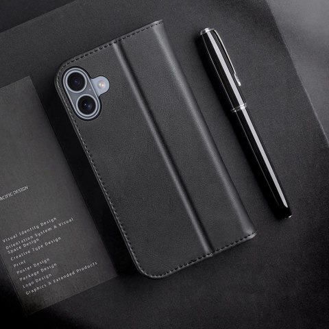Etui Dux Ducis Hivo na iPhone 16 z klapką i ochroną RFID - czarne Etui Dux Ducis Hivo na iPhone 16 z klapką i ochroną RFID - czarne
