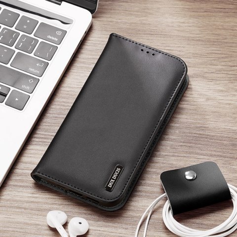 Etui Dux Ducis Hivo na iPhone 16 z klapką i ochroną RFID - czarne Etui Dux Ducis Hivo na iPhone 16 z klapką i ochroną RFID - czarne