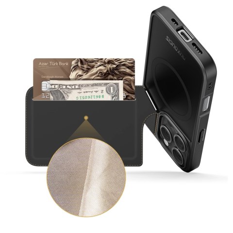 Etui Dux Ducis Rafi II Mag z MagSafe na iPhone 16 Pro - czarne Etui Dux Ducis Rafi II Mag z MagSafe na iPhone 16 Pro - czarne
