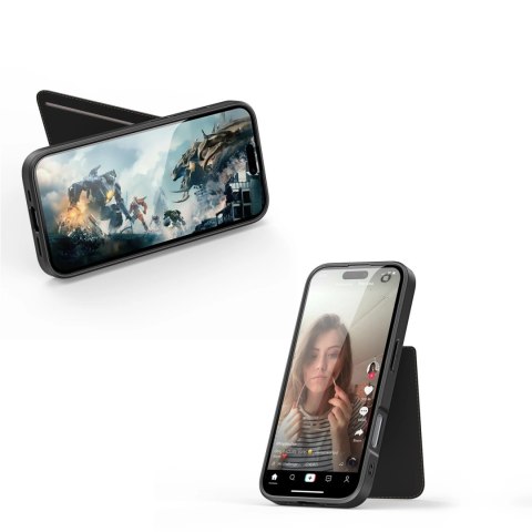 Etui Dux Ducis Rafi II Mag z MagSafe na iPhone 16 - czarne Etui Dux Ducis Rafi II Mag z MagSafe na iPhone 16 - czarne