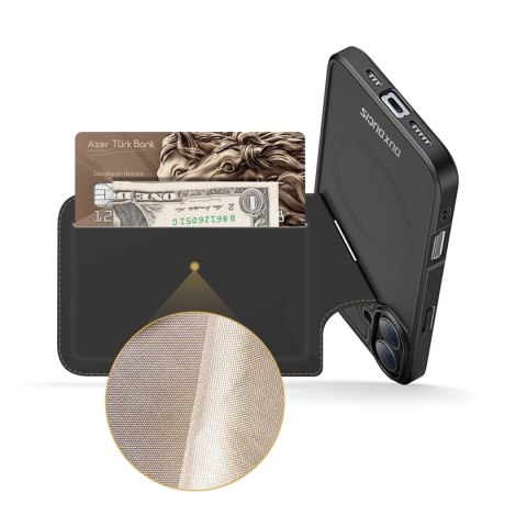 Etui Dux Ducis Rafi II Mag z MagSafe na iPhone 16 - czarne Etui Dux Ducis Rafi II Mag z MagSafe na iPhone 16 - czarne