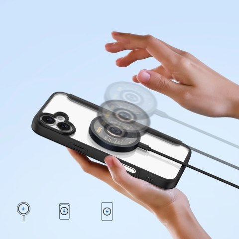 Etui Dux Ducis Skin X Pro na iPhone 16 Plus z MagSafe i klapką - czarne Etui Dux Ducis Skin X Pro na iPhone 16 Plus z MagSafe i klapką - czarne