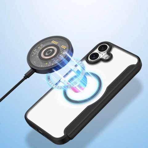 Etui Dux Ducis Skin X Pro na iPhone 16 Plus z MagSafe i klapką - czarne Etui Dux Ducis Skin X Pro na iPhone 16 Plus z MagSafe i klapką - czarne
