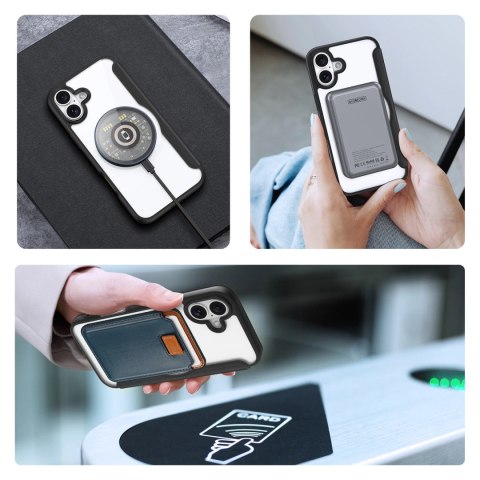 Etui Dux Ducis Skin X Pro na iPhone 16 Plus z MagSafe i klapką - czarne Etui Dux Ducis Skin X Pro na iPhone 16 Plus z MagSafe i klapką - czarne