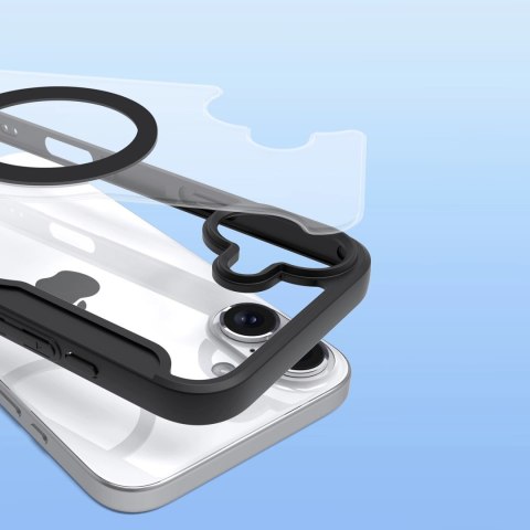 Etui Dux Ducis Skin X Pro na iPhone 16 Plus z MagSafe i klapką - czarne Etui Dux Ducis Skin X Pro na iPhone 16 Plus z MagSafe i klapką - czarne