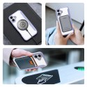 Etui Dux Ducis Skin X Pro na iPhone 16 z MagSafe i klapką - fioletowe