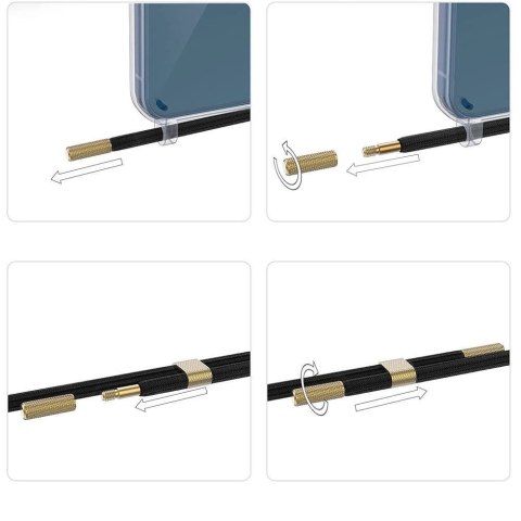 Etui Tech-Protect FlexAir Chain z MagSafe na iPhone 15 Pro - czarno-beżowe Etui Tech-Protect FlexAir Chain z MagSafe na iPhone 15 Pro - czarno-beżowe