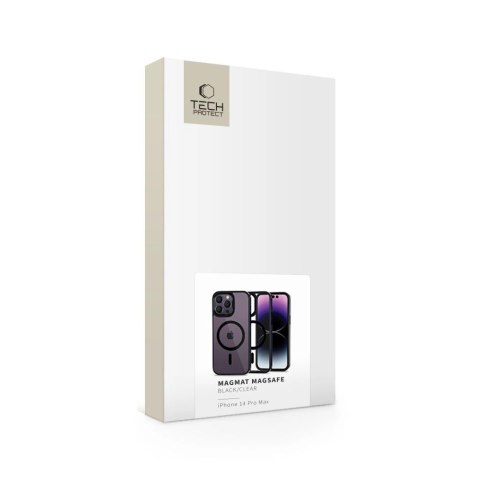 Etui Tech-Protect MagMat MagSafe na iPhone 14 Pro Max - przezroczysto-czarny Etui Tech-Protect MagMat MagSafe na iPhone 14 Pro Max - przezroczysto-czarny